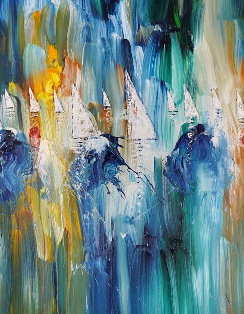 Sail Boats L 10 by Peter Nottrott