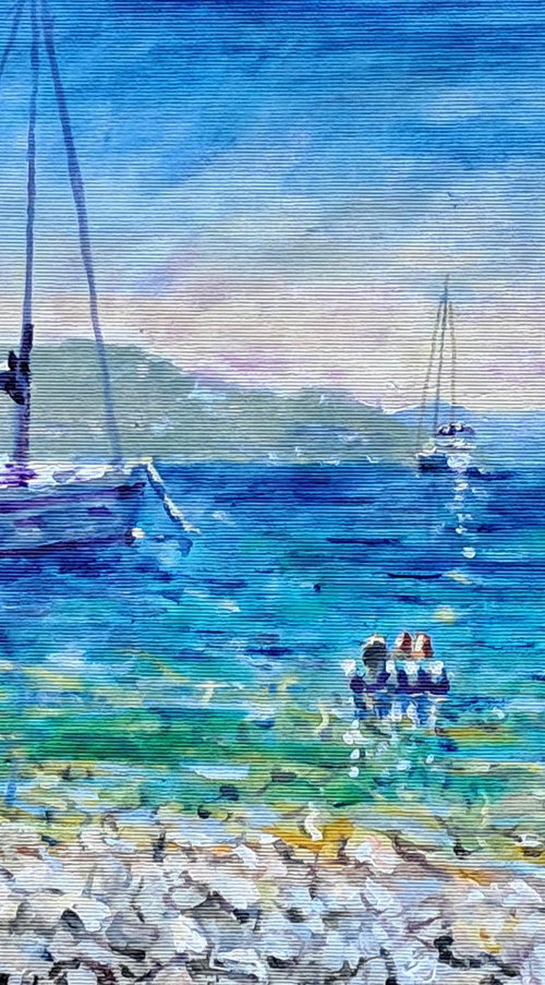 Sailing escape by Dimitris Voyiazoglou