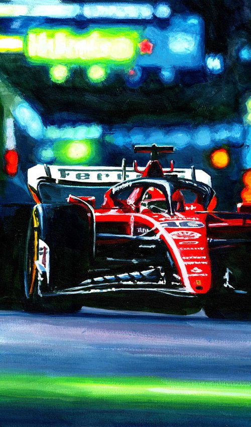 Charles Leclerc 2023 Las Vegas by Alex Stutchbury