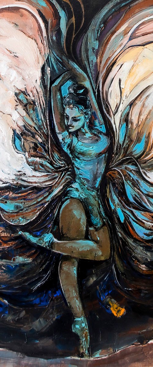 Angel Wings- Acrylic painting by ARTIST GURDISH  PANNU