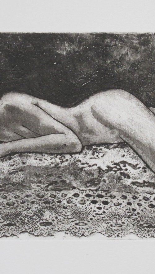 Reclining female nude by Rory O’Neill