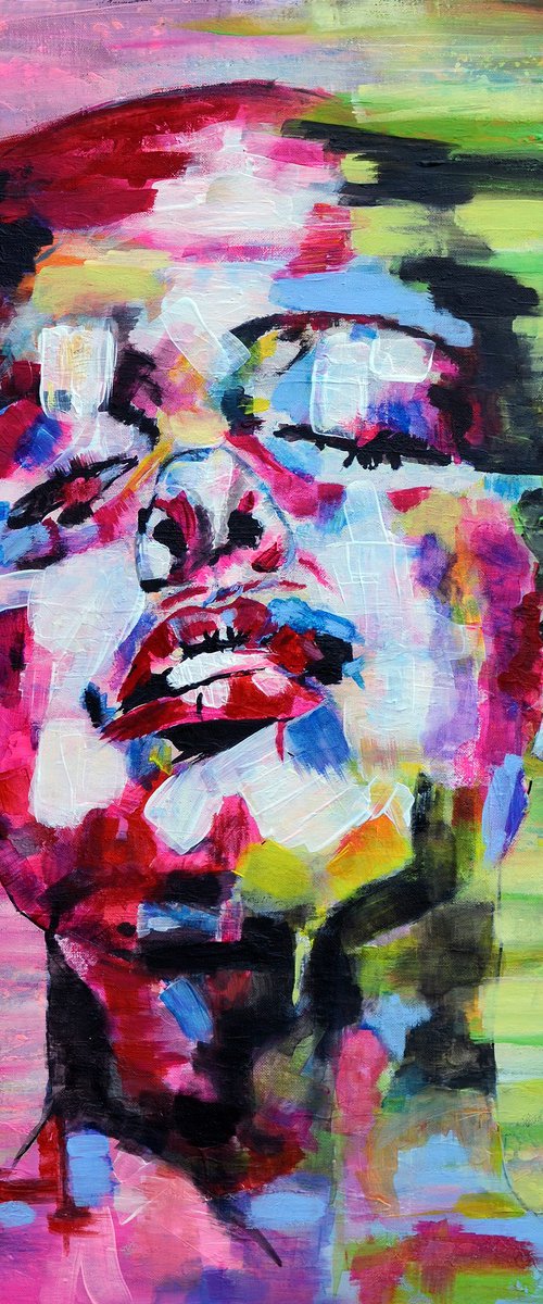 Neon Face by Misty Lady - M. Nierobisz