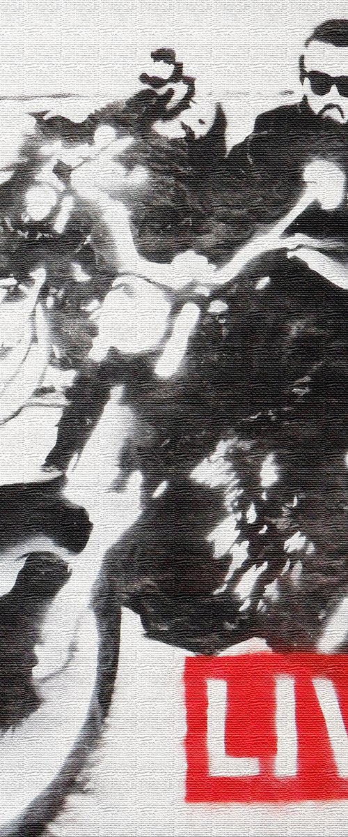 LIVE (ON BOX CANVAS). by Juan Sly