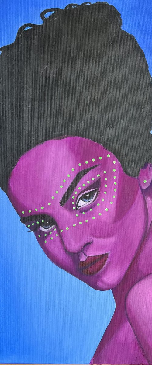 Violet Girl - Giclee Print by Caroline Millott