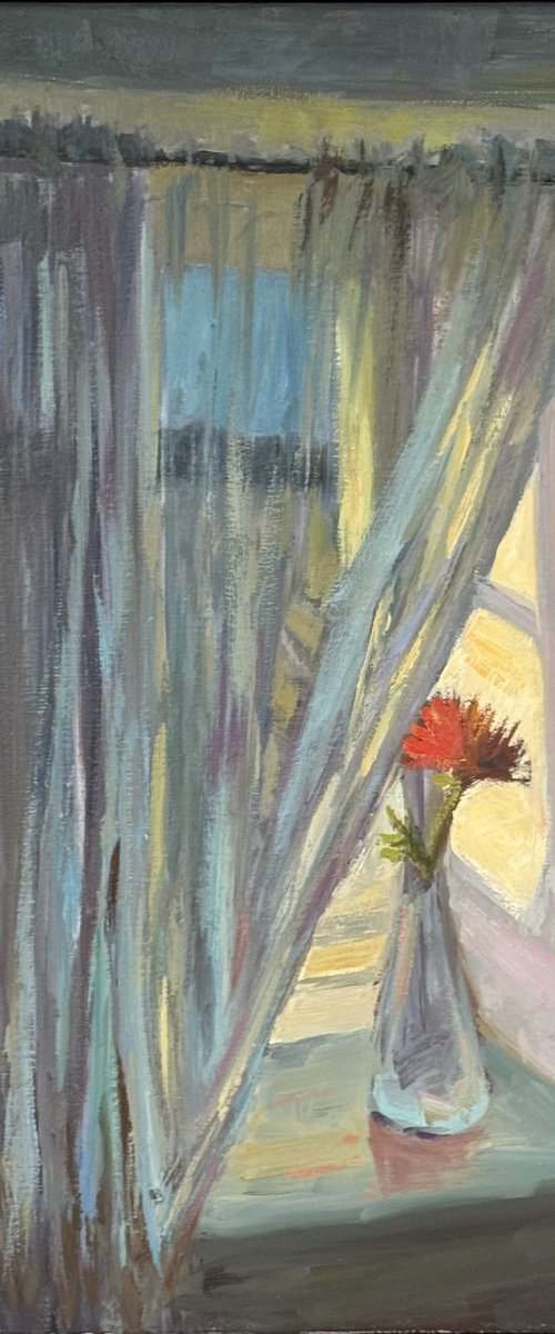 Rose by the window by Nithya Swaminathan