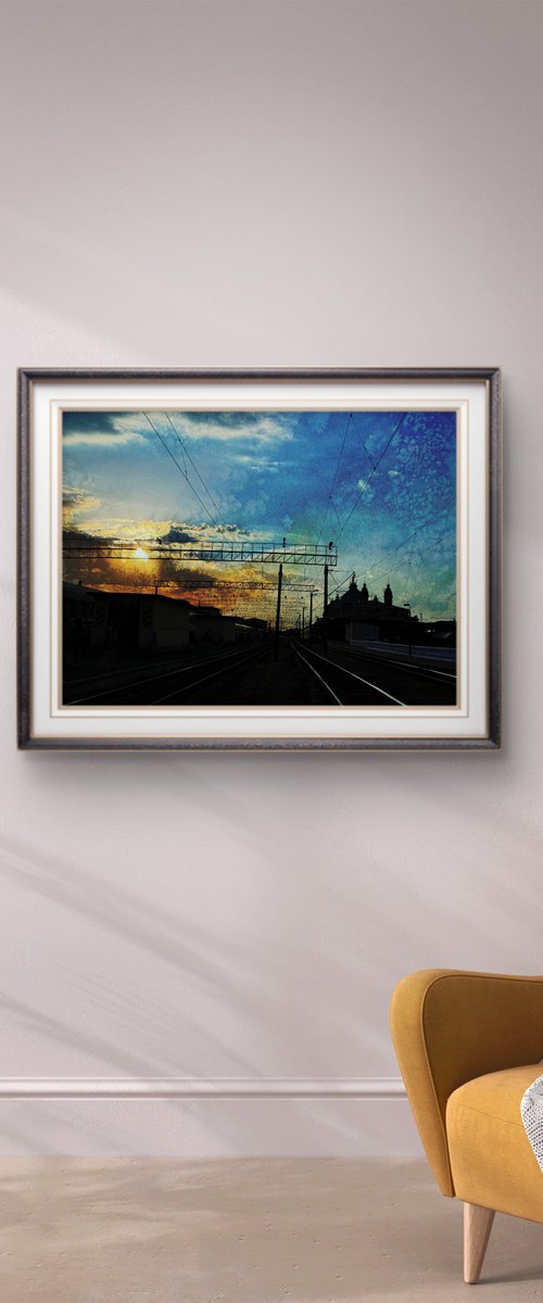 Summer Sunrise sky City scape by Yuliia Sharapova