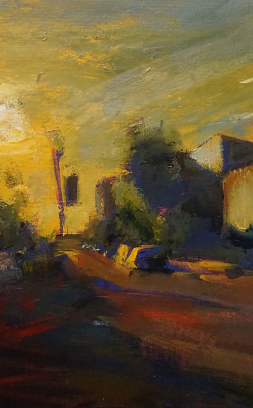 Contre jour with bus by Manuel Leonardi