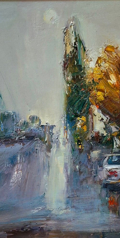 A Misty Autumn City by Matevos Sargsyan