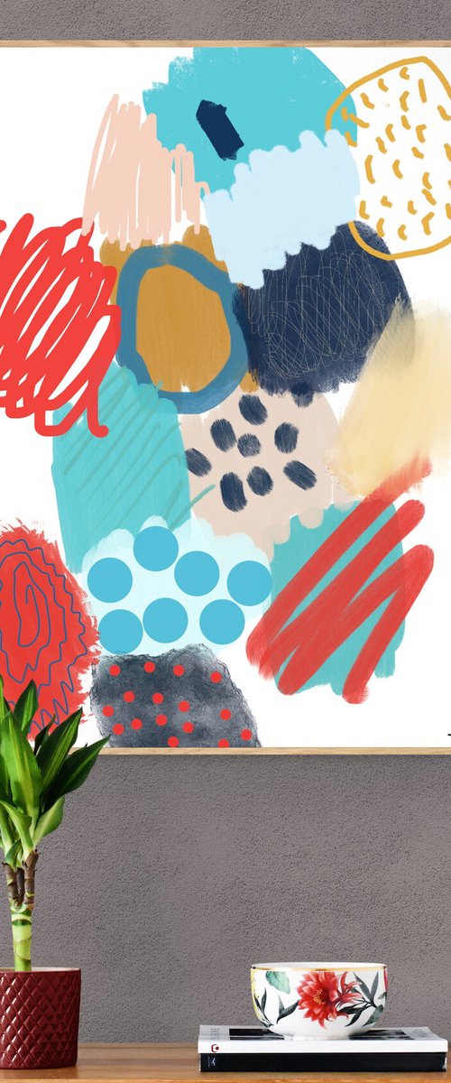 Reflecting on Blue and Grey by Sasha Robinson