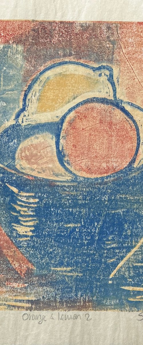 Orange and lemon 2 by Sandra Haney