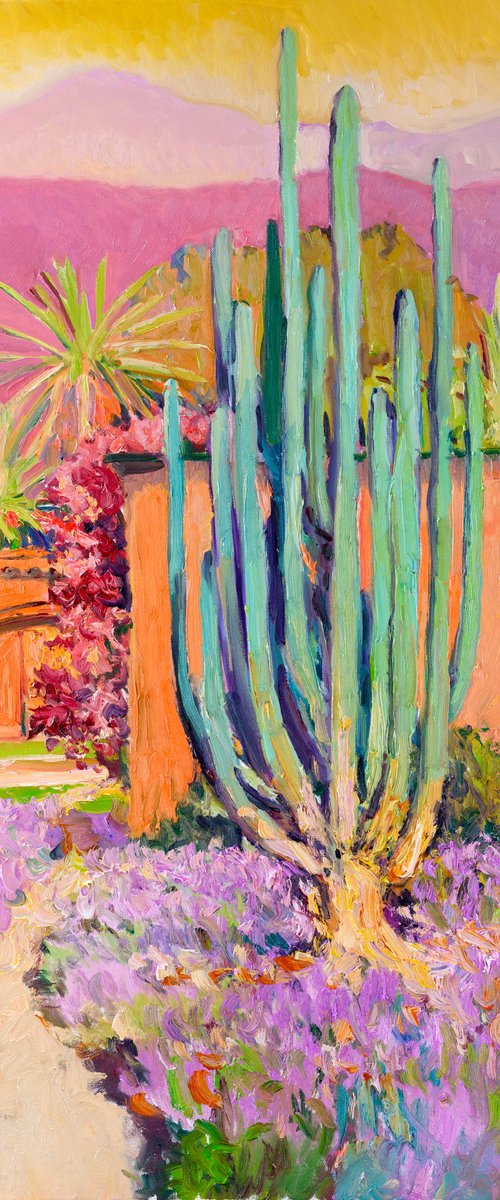 HIspanic House and Cactus by Suren Nersisyan