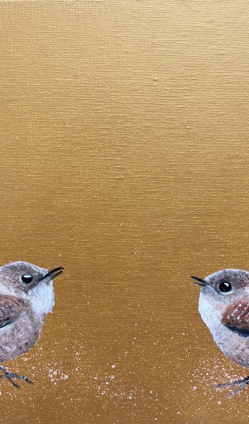 Two Little Wrens by Laure Bury