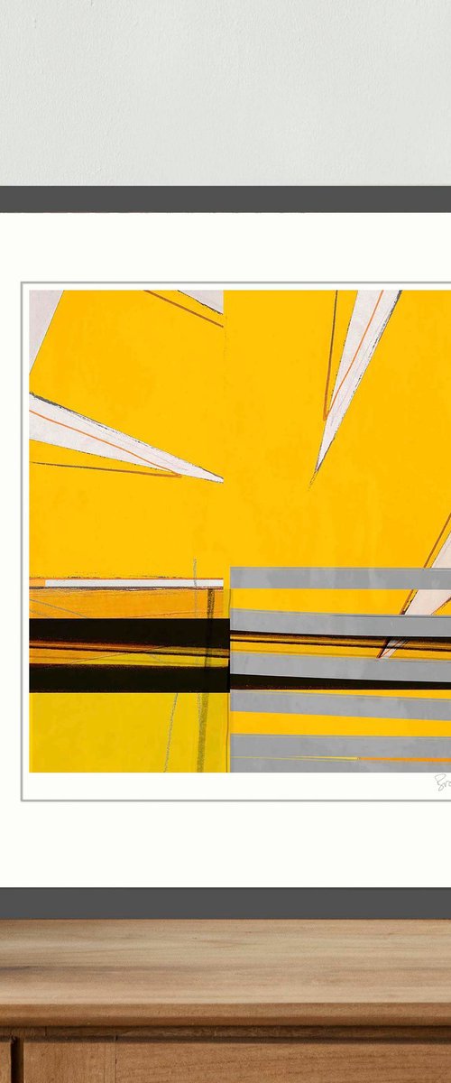 yellow show by Adrian Bradbury