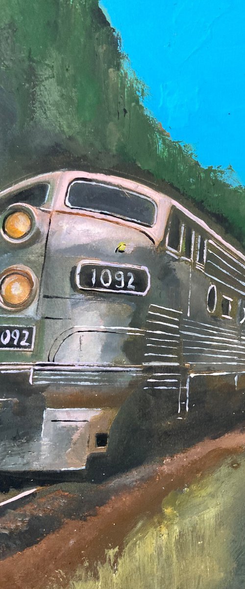 Vintage American Train by Andrew  Reid Wildman