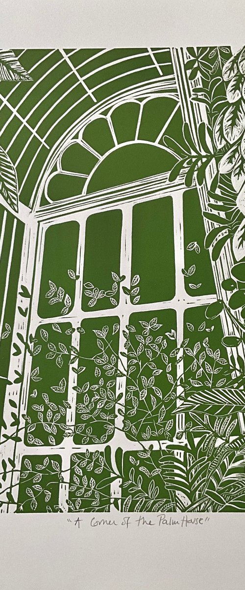 A Corner of the Palm House by Alison  Headley